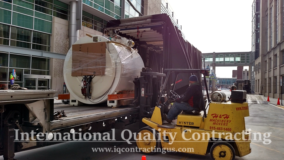 International Quality Contracting, Contracting, Illinois, Chicago, Chicagoland, Construction, Builder, Builders, Pre-construction feasability,Design, Build, Turnkey, Hospital Restoration, Institutional restoration, Crane, safety, RF Shielding, CT, Clean Room, Magnetic Shielding, 5 Gauss Field, HEPA, Lead Shielding, Brazing, Brazed, Insulator, Infrared, demo, demolition, downtown, OR, Operating Room, Radiology, Structural, Steel, Corian, Walls, Windows, Doors, Custom, Union, Pipe fitters,