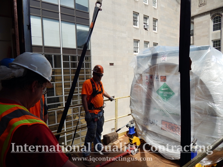 International Quality Contracting, Contracting, Illinois, Chicago, Chicagoland, Construction, Builder, Builders, Pre-construction feasability,Design, Build, Turnkey, Hospital Restoration, Institutional restoration, Crane, safety, RF Shielding, CT, Clean Room, Magnetic Shielding, 5 Gauss Field, HEPA, Lead Shielding, Brazing, Brazed, Insulator, Infrared, demo, demolition, downtown, OR, Operating Room, Radiology, Structural, Steel, Corian, Walls, Windows, Doors, Custom, Union, Pipe fitters,